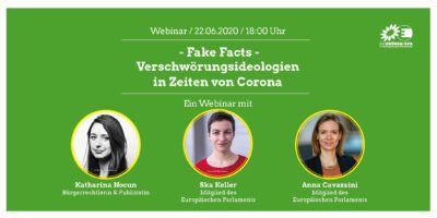 Webinar mit Katharina Nocun - „Fake Facts – Verschwörungsideologien in Zeiten von Corona“ @ Webinar