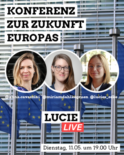 Instagram Lucie-Live mit Anna Cavazzini zur "Konferenz zur Zukunft der EU"