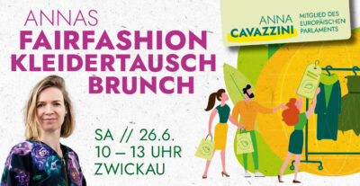 Annas Fair Fashion Kleidertauschbrunch mit BÜNDNIS 90/DIE GRÜNEN Zwickau @ Grünes Büro Zwickau, Innenhof Innere Schneeberger Str. 16, 08056 Zwickau